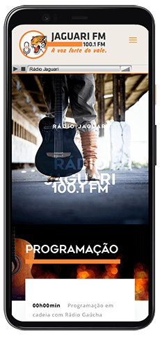 Rádio Jaguari: Mobile Design