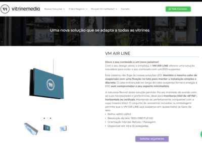 Vitrinemedia produto